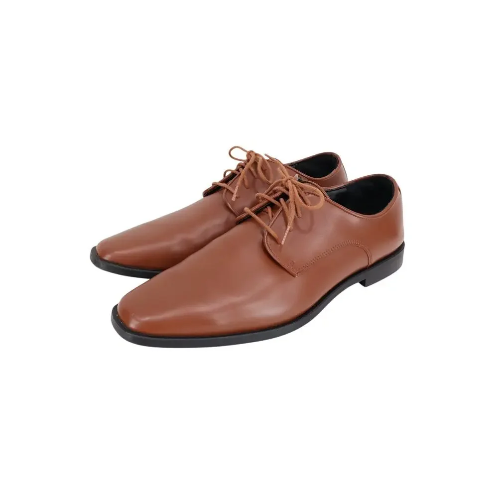 Joseph Abboud Men's Brown Faux Leather Business Dress Shoe Size 10